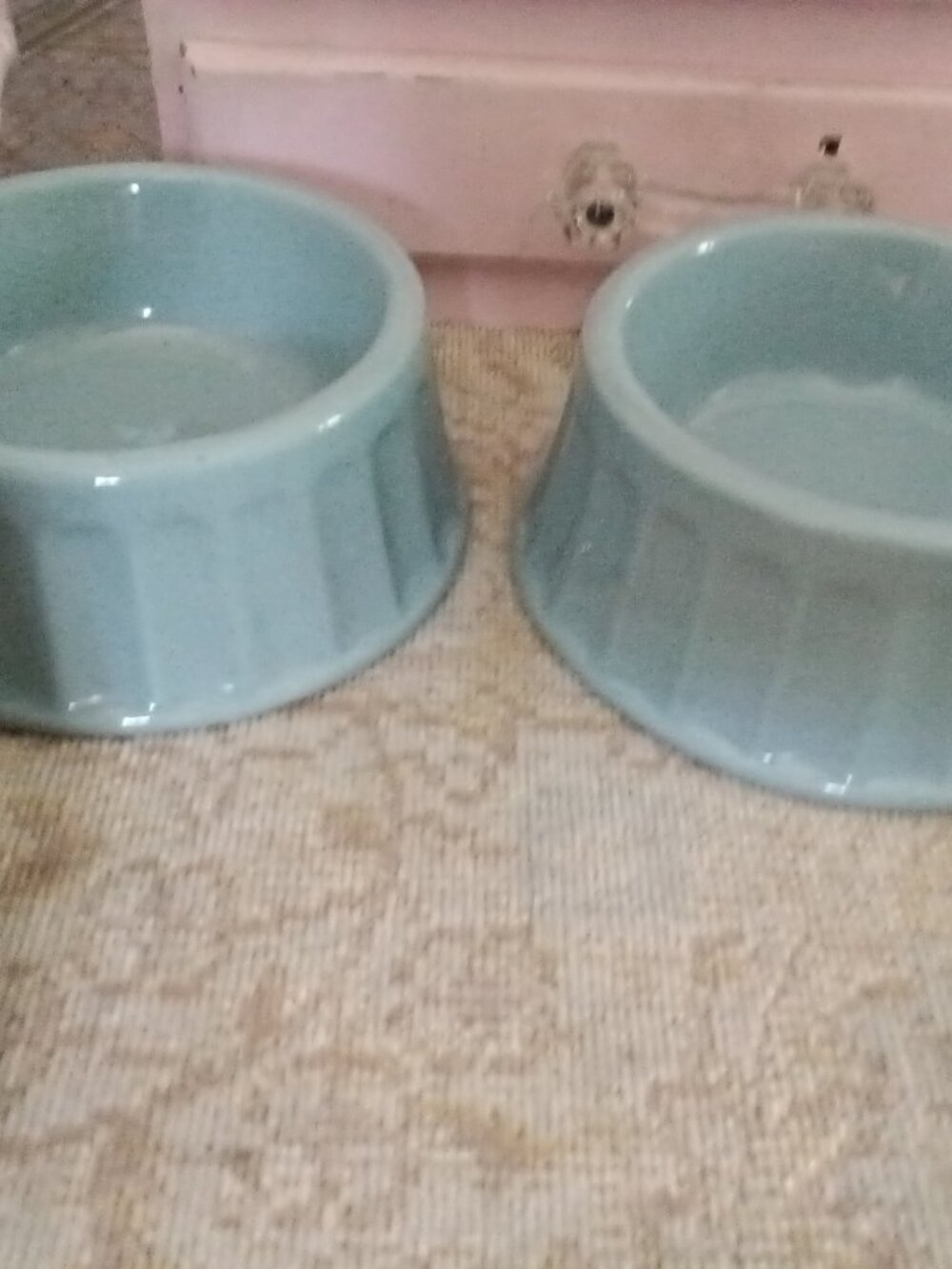 2 Martha Stewart Blue Dog Bowls